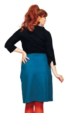 Hot Majken kjol Jeans Petrol Kjolar