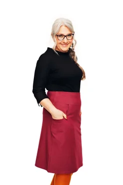 Outlet Majken kjol Jeans Plommon Kjolar