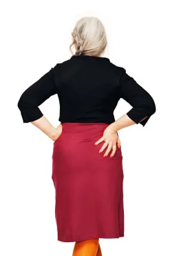 Outlet Majken kjol Jeans Plommon Kjolar