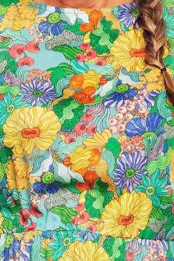 Sale Malin klänning Illusion Färgglad Klänningar