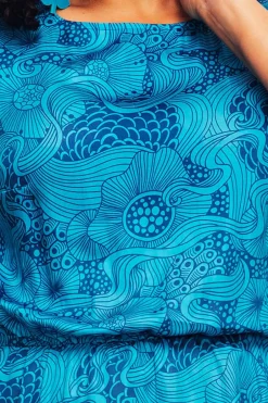 Fashion Malin klänning Rörelse Blå Klänningar