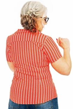 Fashion Margit blus Ranka Toppar