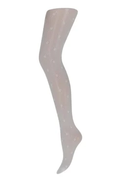 New Margot tights White mönstrade Strumpbyxor