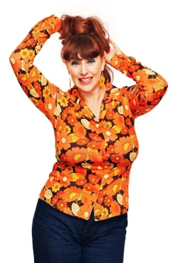 Hot Matilda blus 1970 orange Toppar