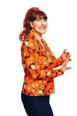 Hot Matilda blus 1970 orange Toppar