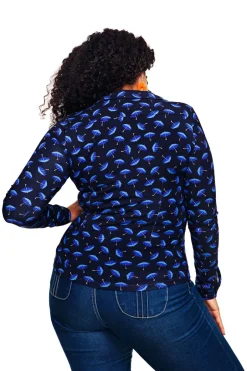 Sale Matilda blus Paraply Blå Toppar