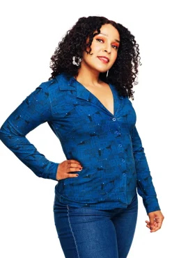 Outlet Matilda blus Stockholm Blå Toppar