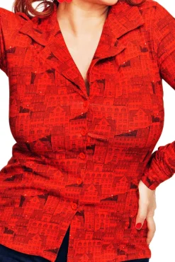 Sale Matilda blus Stockholm Röd Toppar