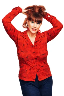 Sale Matilda blus Stockholm Röd Toppar