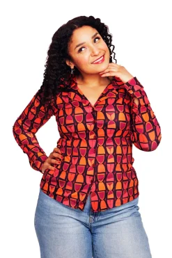 Fashion Matilda blus Timglas lila Toppar