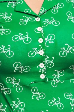 New Monica klänning Cykeltur Grön Klänningar