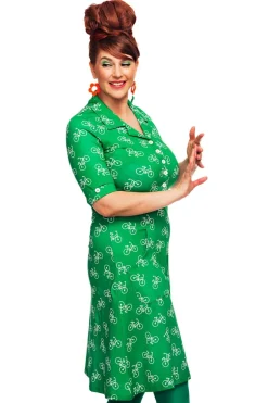 New Monica klänning Cykeltur Grön Klänningar