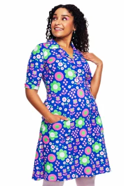 Discount Monica klänning Daisy Blå Klänningar