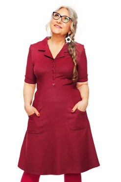 Outlet Monica klänning Jeans Plommon Klänningar