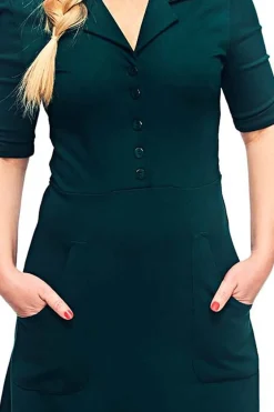 New Monica klänning Mörkgrön Klänningar