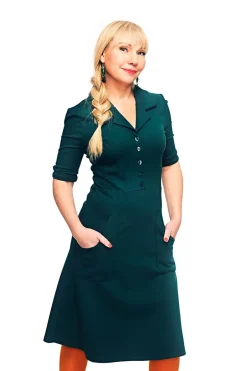 New Monica klänning Mörkgrön Klänningar