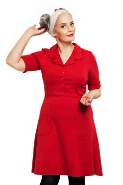 Outlet Monica klänning Röd Klänningar