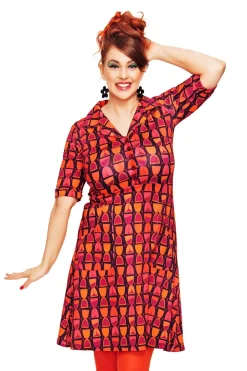 Sale Monica klänning Timglas lila Klänningar