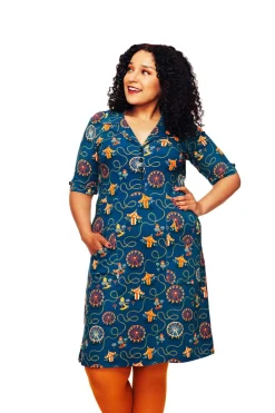 Clearance Monica klänning Tivoli Petrol Klänningar