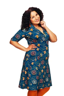 Clearance Monica klänning Tivoli Petrol Klänningar