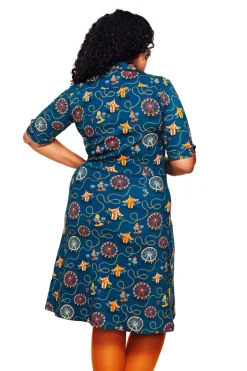 Clearance Monica klänning Tivoli Petrol Klänningar