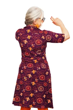 Hot Monica klänning Tivoli Plommon Klänningar