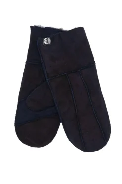 Outlet No Waste handskar Sheepskin Navy mocka Mössor & Handskar