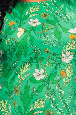 Hot Rut klänning Ogräs Grön Klänningar