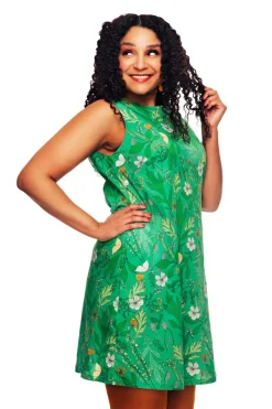 Hot Rut klänning Ogräs Grön Klänningar