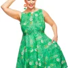 Hot Saga klänning Ogräs Grön Klänningar