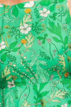 Hot Saga klänning Ogräs Grön Klänningar