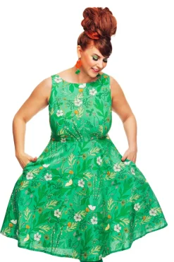Hot Saga klänning Ogräs Grön Klänningar