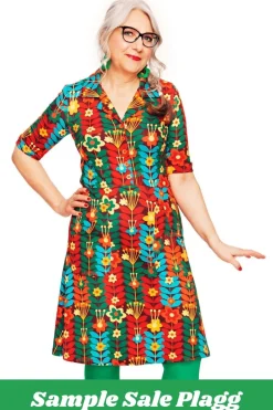 Hot Sample Sale Monica klänning Växtkraft brun Klänningar