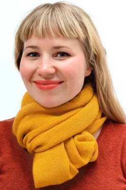 Fashion Slätstickad tubsjal saffron Halsdukar & Sjalar