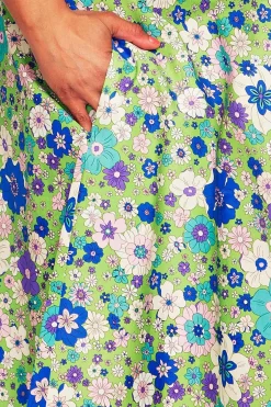 Fashion Solbritt kjol Kreativ Grön Kjolar