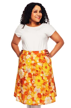 Discount Sonja kjol Dag Orange Kjolar