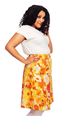 Discount Sonja kjol Dag Orange Kjolar