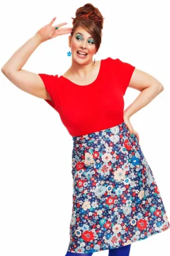 Fashion Sonja kjol Kreativ Blå Kjolar