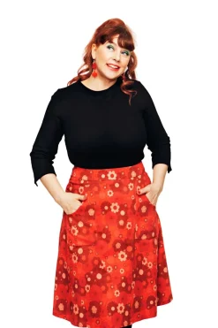 New Sonja kjol Perspektiv Röd Kjolar