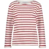 Sale Terry tröja stripe red Toppar