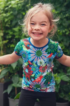 Fashion Valda MINI t-shirt Fågeltivoli Blå Barn Barnkläder