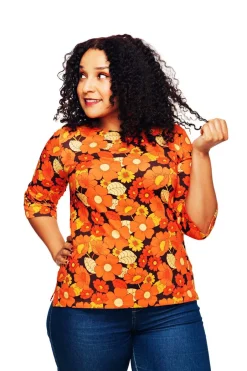 Outlet Vendela topp 1970 orange Toppar