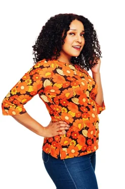 Outlet Vendela topp 1970 orange Toppar