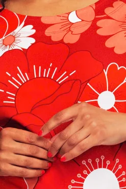 Fashion Vendela topp 1960 Röd Toppar