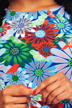 Clearance Vendela topp Fågeltivoli Blå Toppar