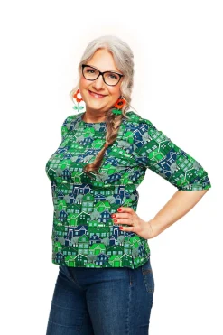 Fashion Vendela topp Vår gata grön Toppar