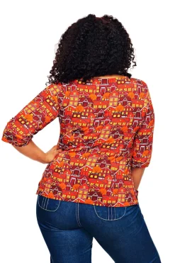 Outlet Vendela topp Vår gata orange Toppar