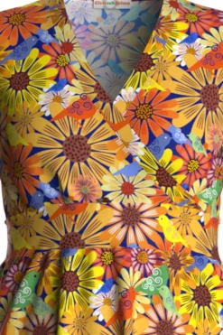 Hot Vera klänning Fågeltivoli Senap Klänningar