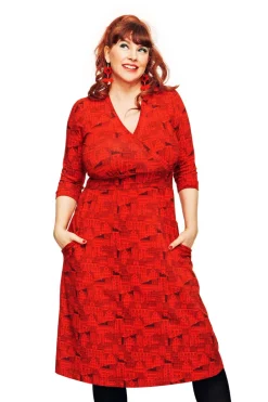 Best Vera klänning Stockholm Röd Klänningar