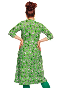 Online Vera klänning Tigrar Grön Klänningar